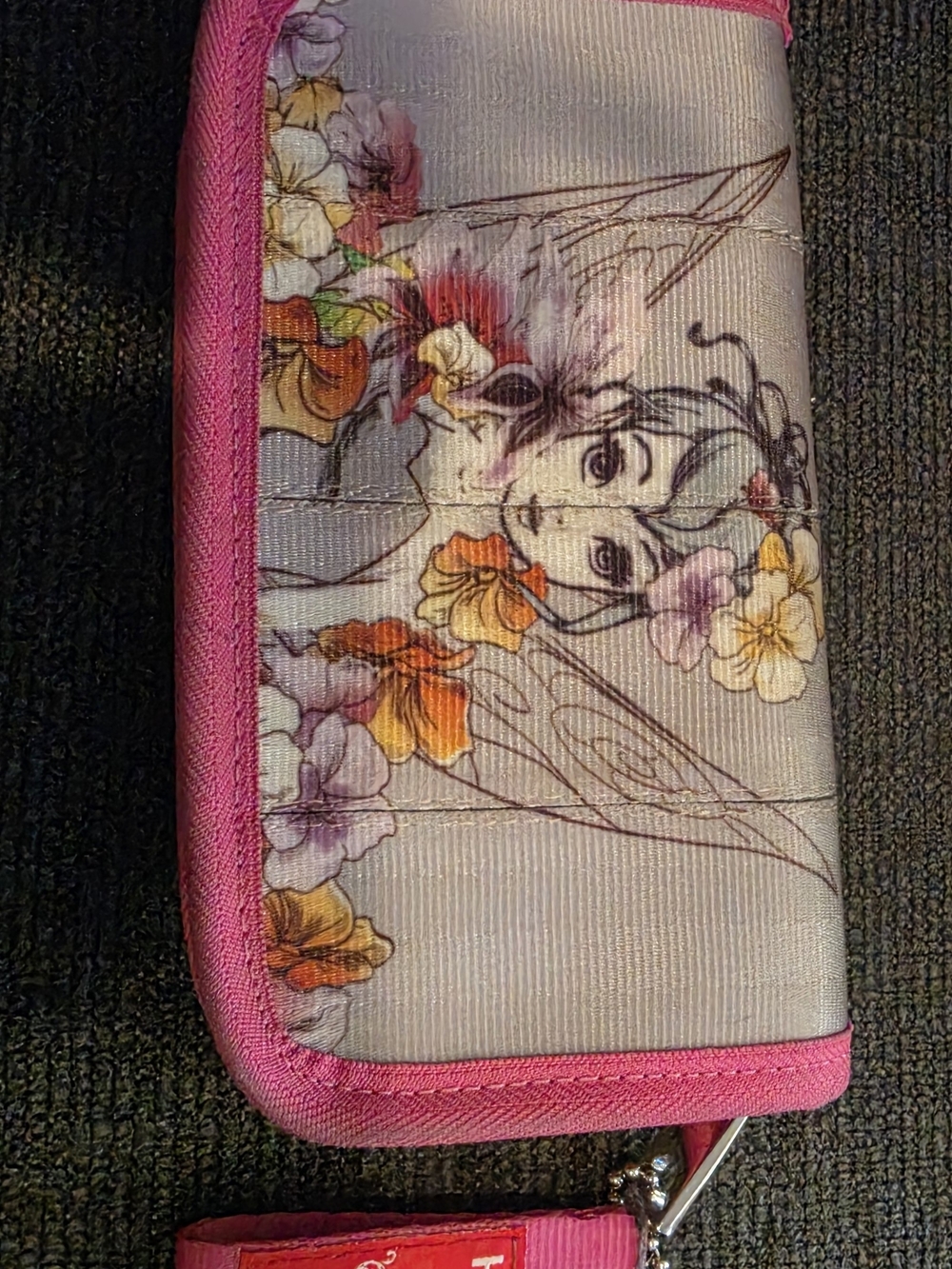 Harveys Disney Couture Grey and Pink Seatbelt Tag Wallet
